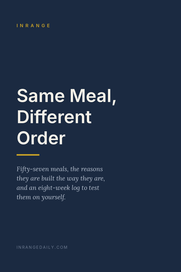 Same Meal, Different Order, as an ebook on a tablet
